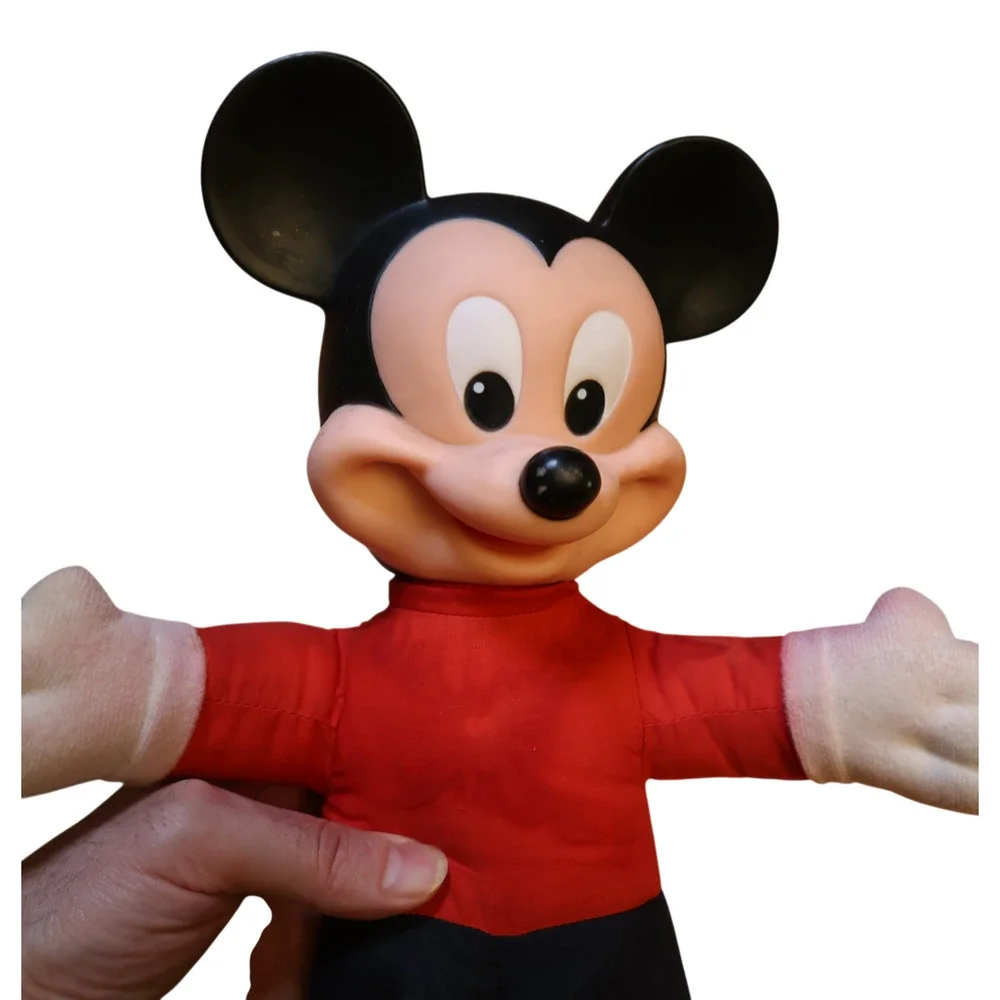 Vintage Mickey Mouse Learning Toy Dress Doll Tie Buckle Zip Button Disney Plush - Picture 12 of 16